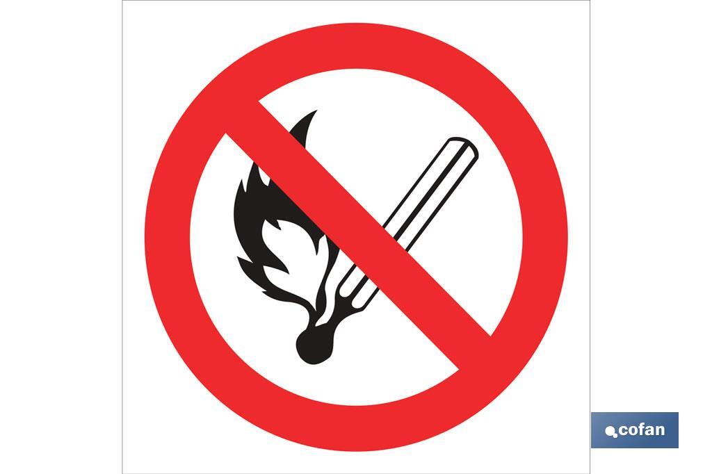 Prohibido encender fuego