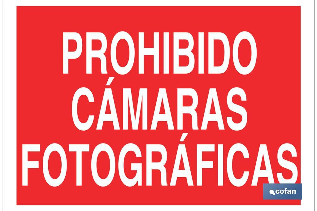 Prohibido cámaras fotográficas